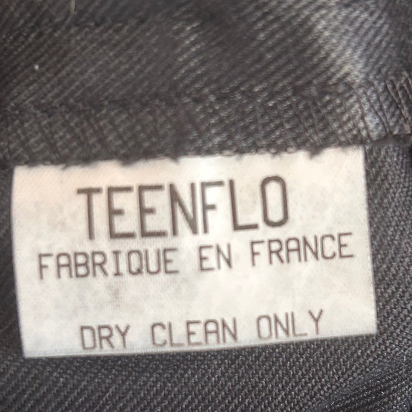 Teenflo Maurice Tarico shimmer look black pants Sz 40 (US 8) - Picture 4 of 5